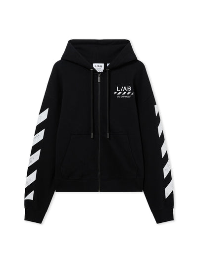 L/AB Core Diagonal Zip Hoodie