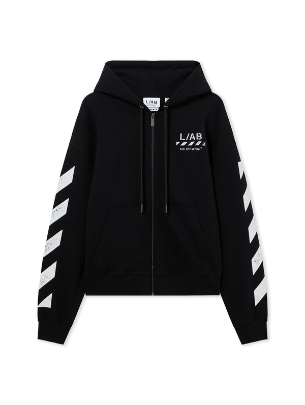 L/AB Core Diagonal Zip Hoodie