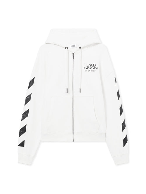 L/AB Core Diagonal Zip Hoodie