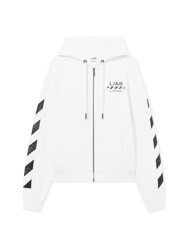 L/AB Core Diagonal Zip Hoodie