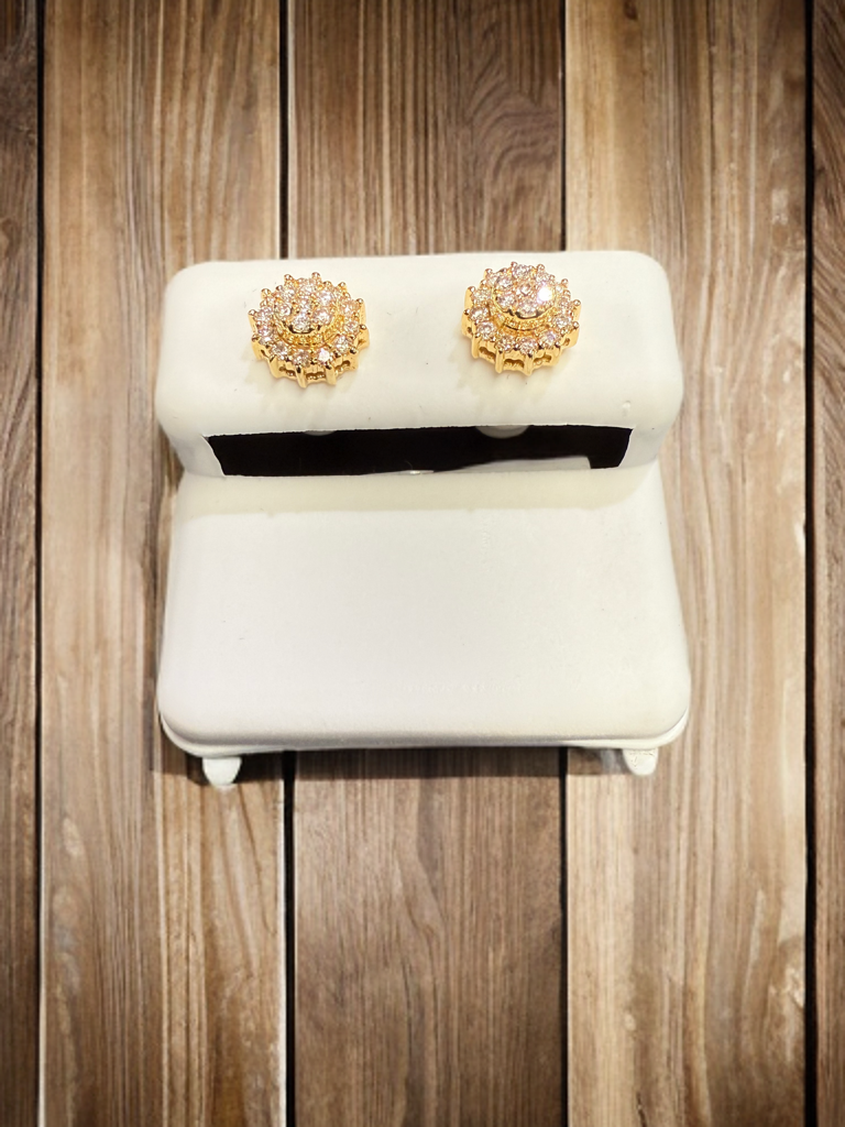 10k Gold Diamond Earrings