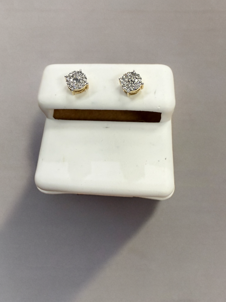 10k Gold Diamond Earrings