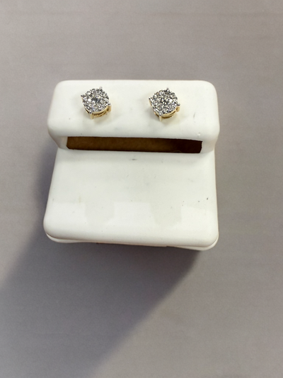 10k Gold Diamond Earrings