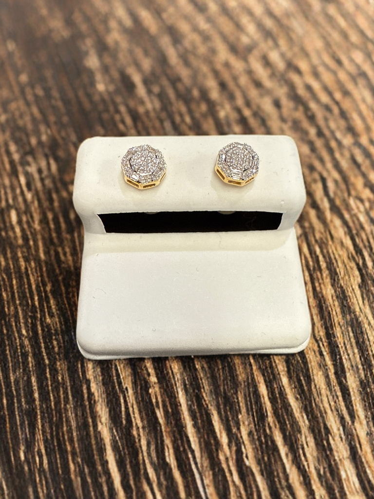 10k Gold Diamond Earrings