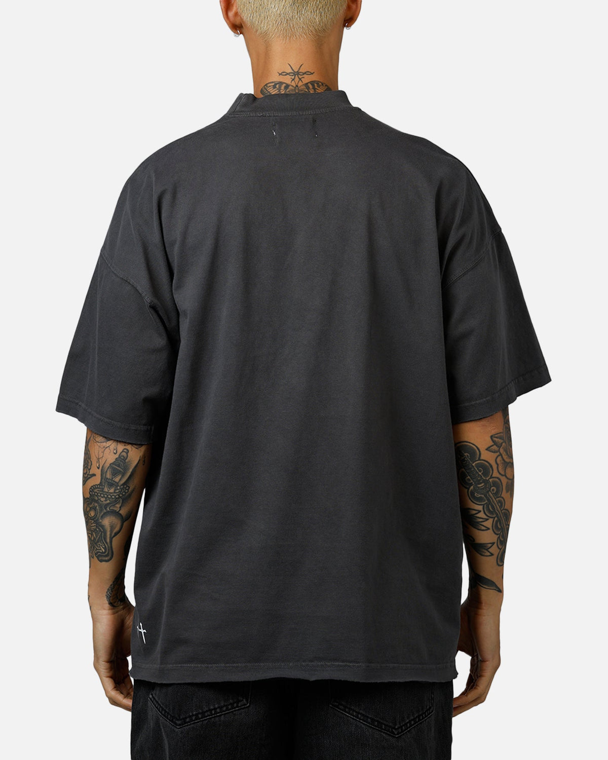 SAINT MORTA KINGDOMCOME BOXY T-SHIRT WASHED CHARCOAL