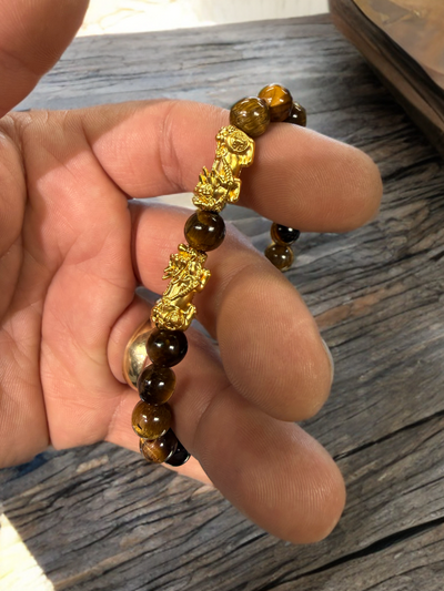 24k Gold Twin Pixiu Bracelet