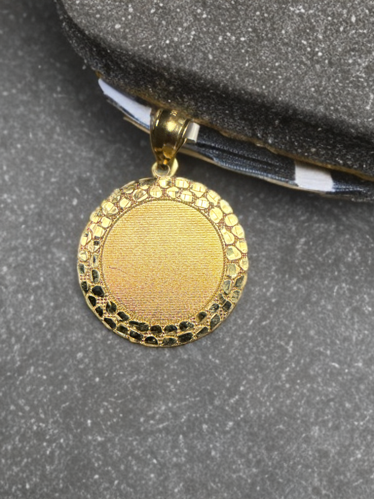 10k Gold Nugget Memory Pendant