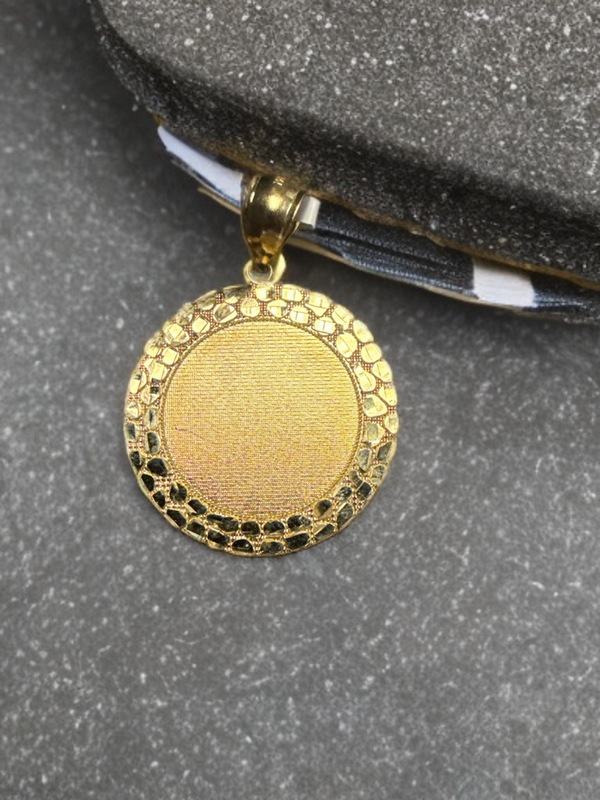 10k Gold Nugget Memory Pendant