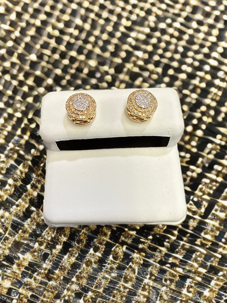 10k Gold Diamond Earrings