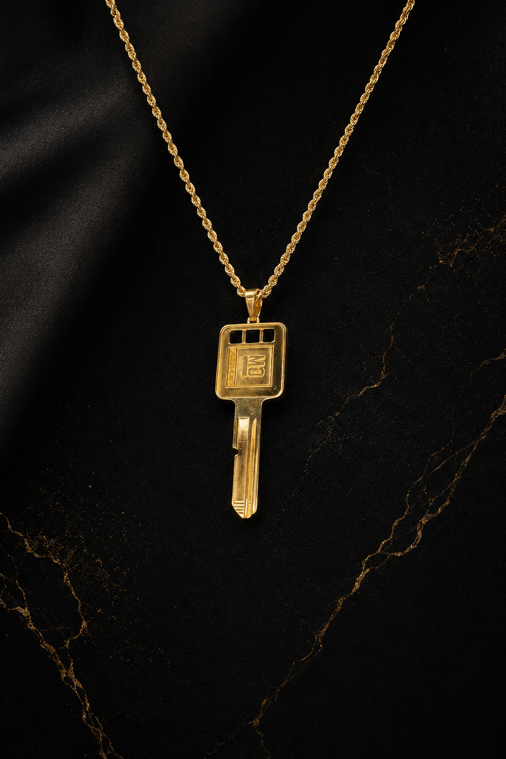 10K Gold GMC Key Pendant