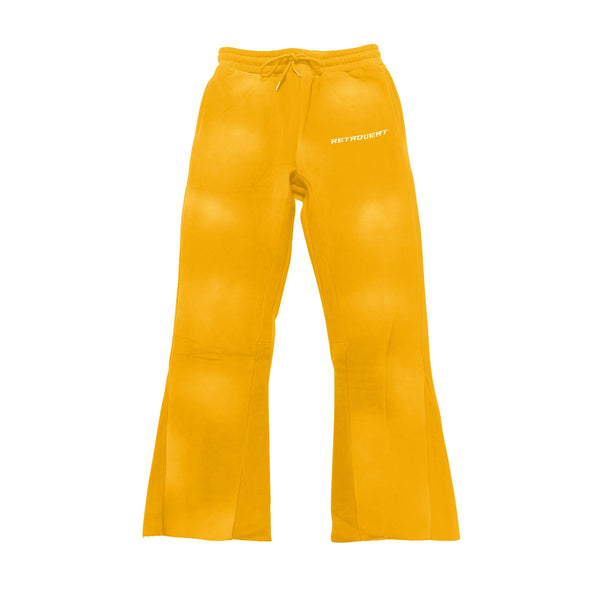 FLARE YELLOW SWEATPANTS