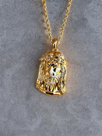 10k Gold Jesus Face