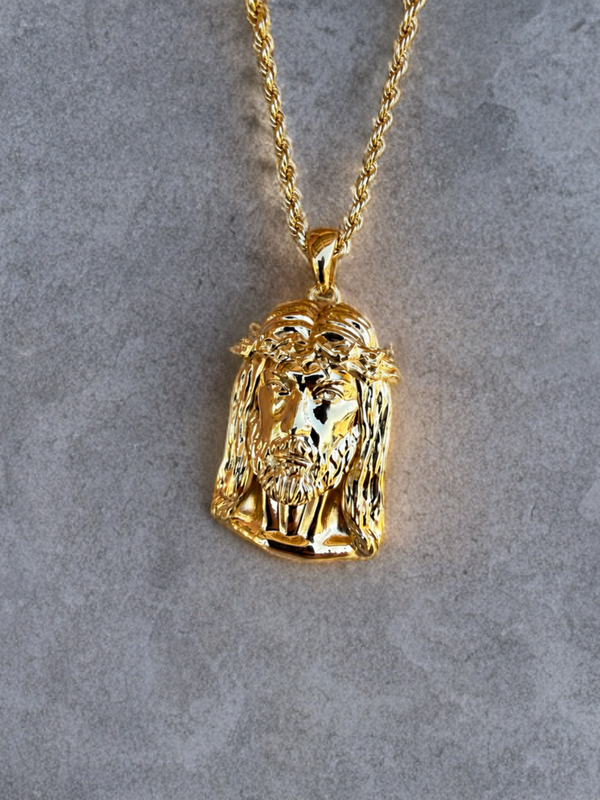 10k Gold Jesus Face