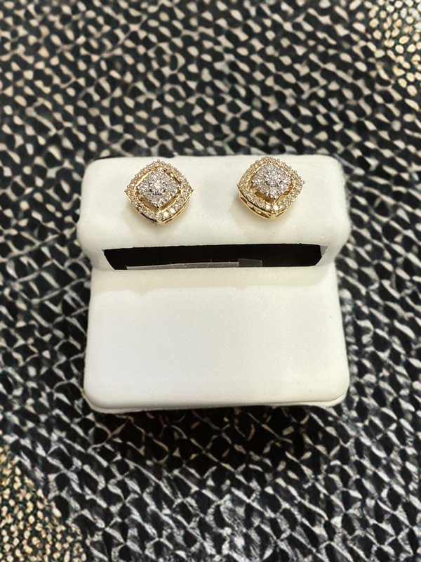 10k Gold Diamond Earrings