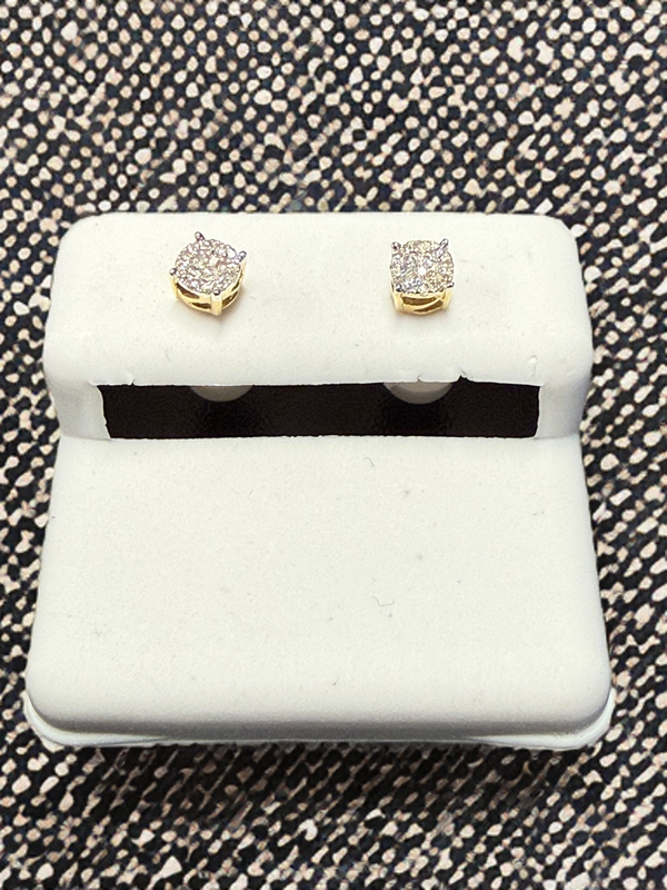 10k Gold Diamond Earrings