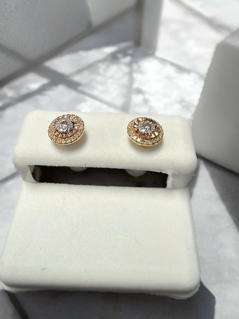 10k Gold Diamond Earrings
