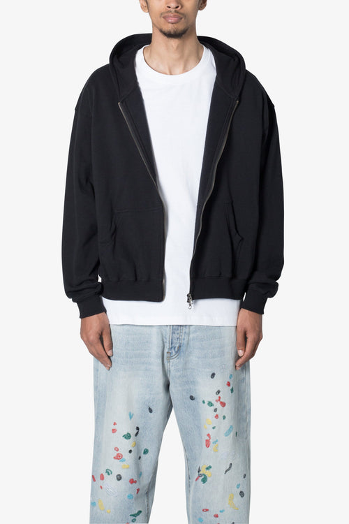 HEAVY BASIC ZIP UP HOODIE