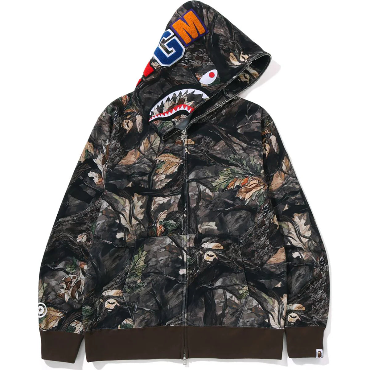 TREE EDGE CAMO SHARK FULL ZIP HOODIE MENS