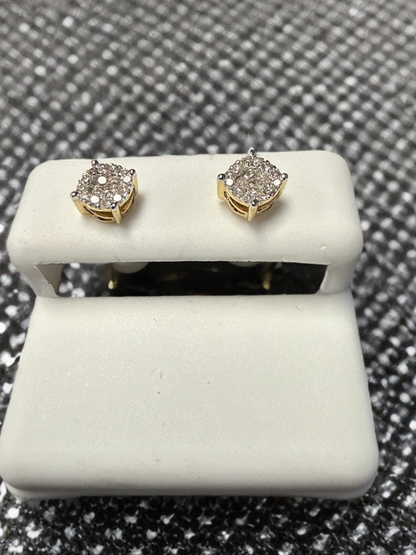 10k Gold Diamond Earrings
