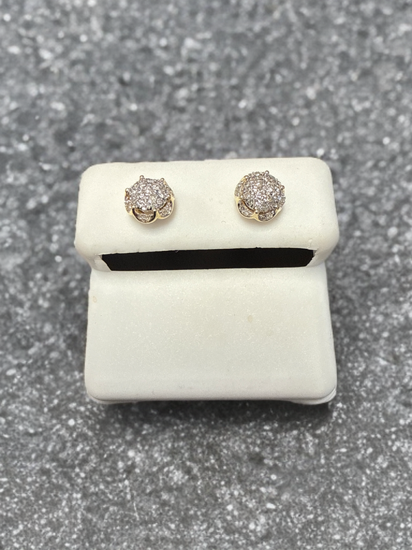 10k Gold Diamond Earrings