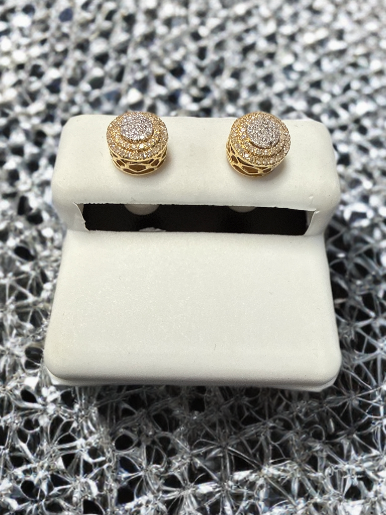 10k Gold Diamond Earrings