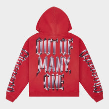 Load image into Gallery viewer, Chrome MOTTO Hoodie (Red Wash )
