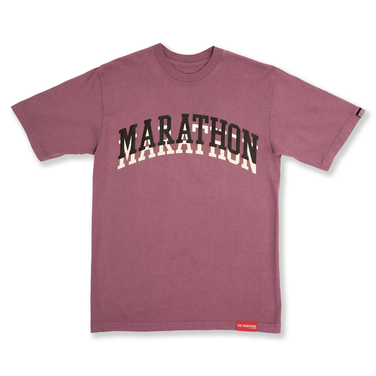 MARATHON DOUBLE ARCH T-SHIRT - ANTIQUE MAUVE