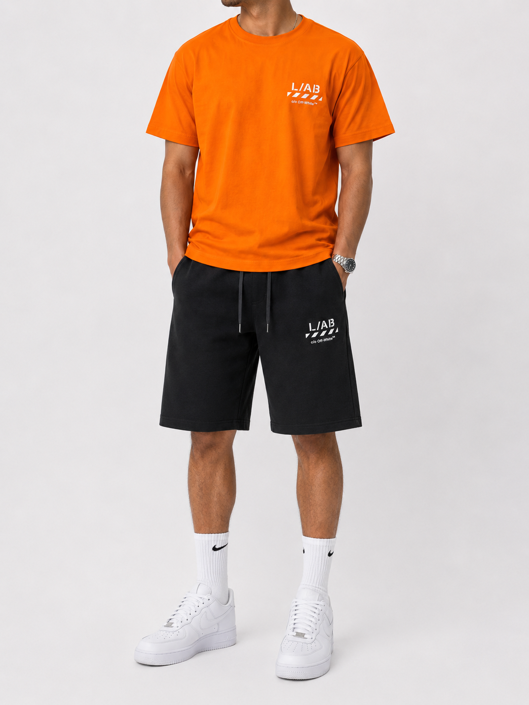 L/AB Diagonal Oversized T-Shirt