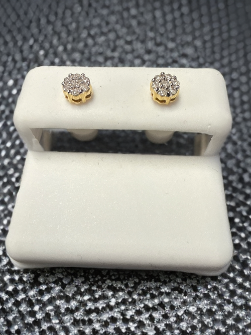 10k Gold Diamond Earrings