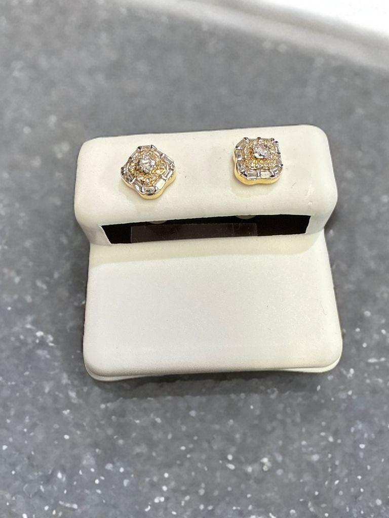 10k Gold Diamond Earrings