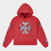 Load image into Gallery viewer, Chrome MOTTO Hoodie (Red Wash )
