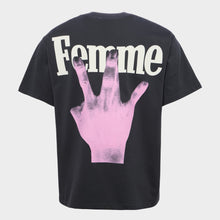 Load image into Gallery viewer, Twisted Fingers Tee Black With Pink
