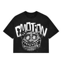 Load image into Gallery viewer, Black “Monster” cropped Tee
