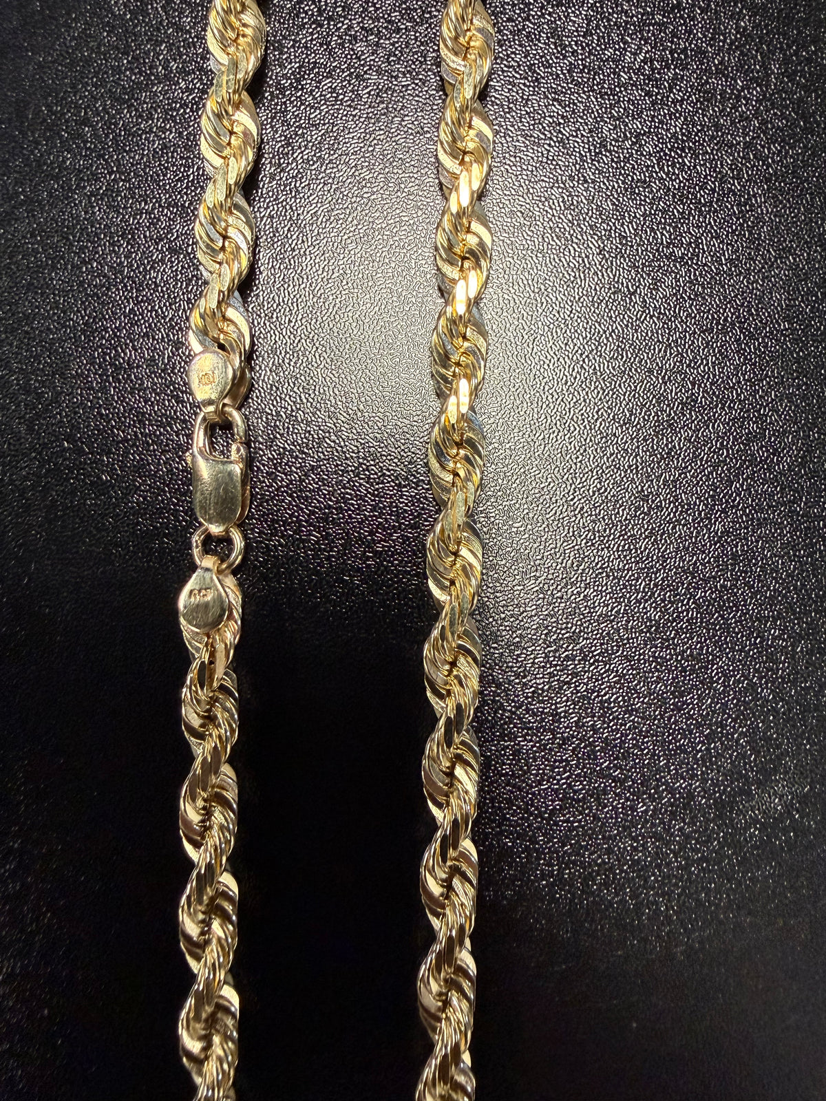 10K Yellow Gold 7mm Rope Chain – 24”