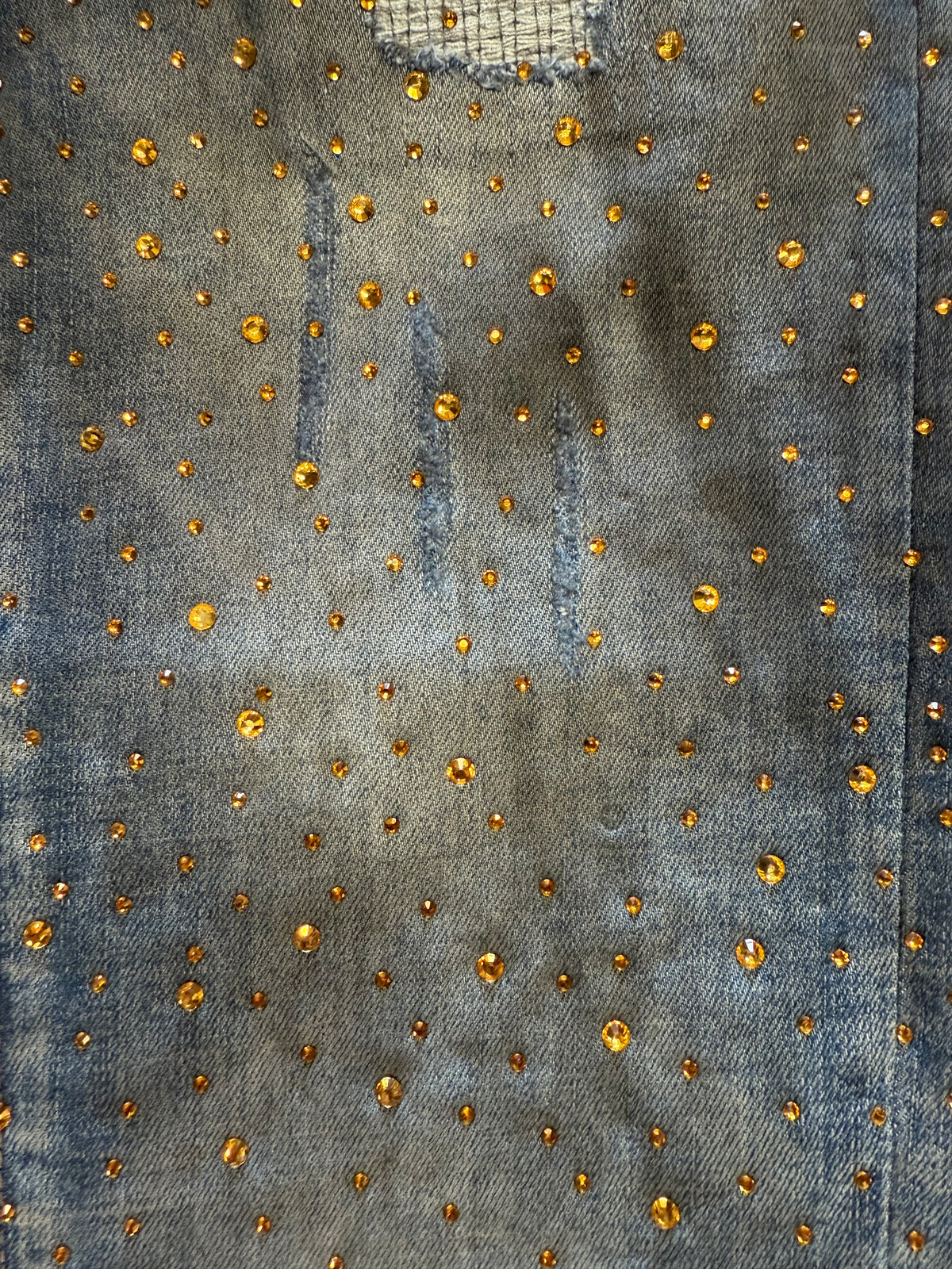 Gold Rhinestone Jean