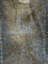 Load image into Gallery viewer, Gold Rhinestone Jean
