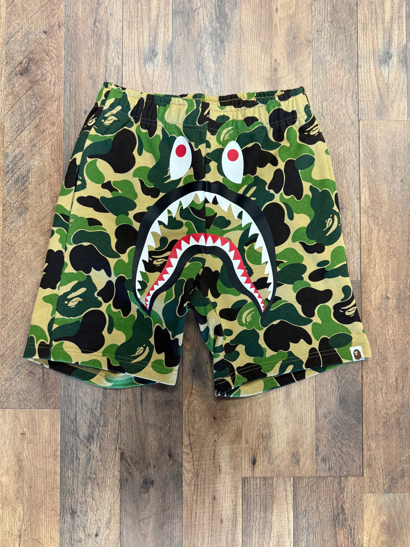 Camo Bape Shorts (Light Green)