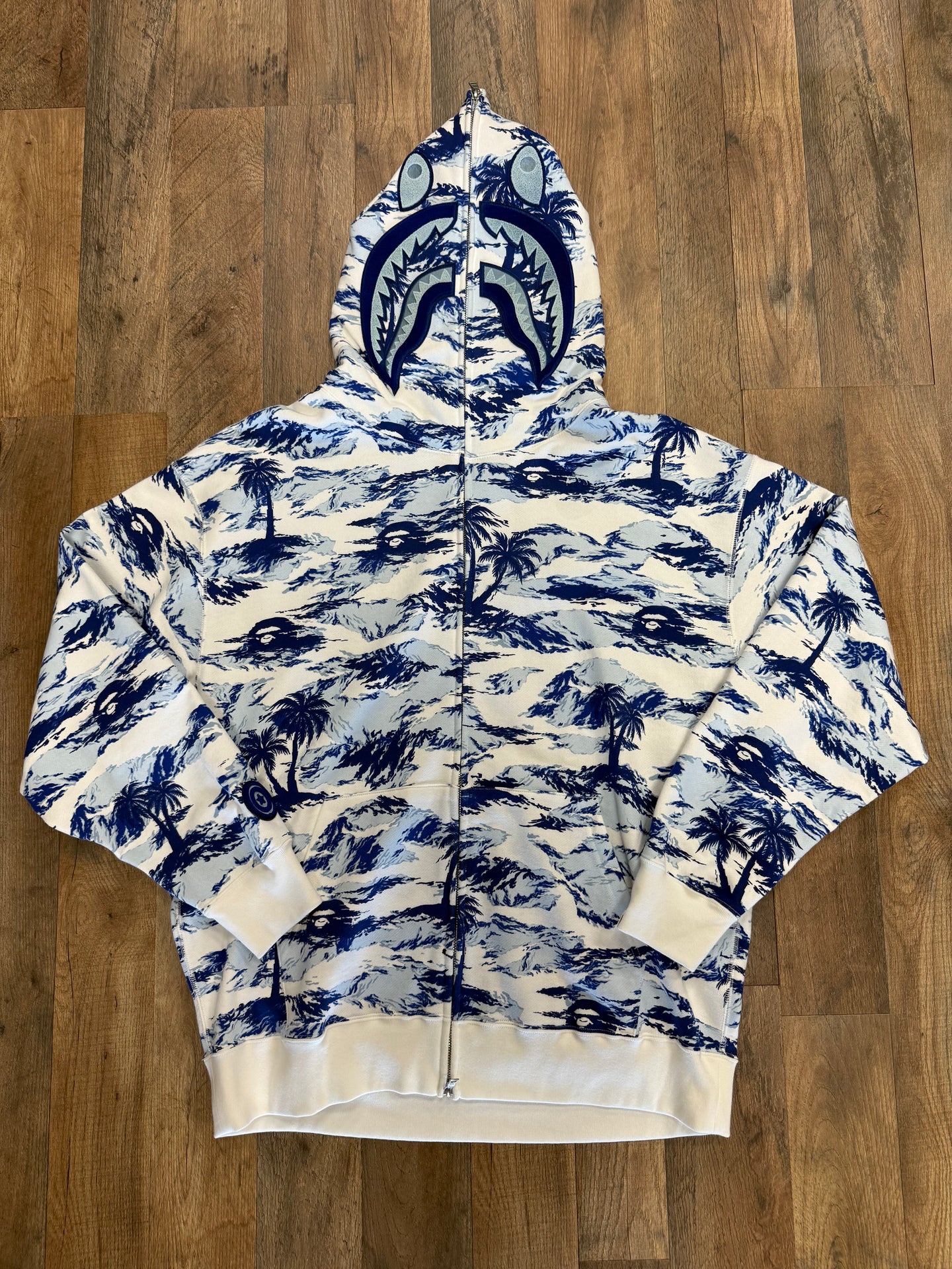 Palm Tree Camo Shark Full Zip