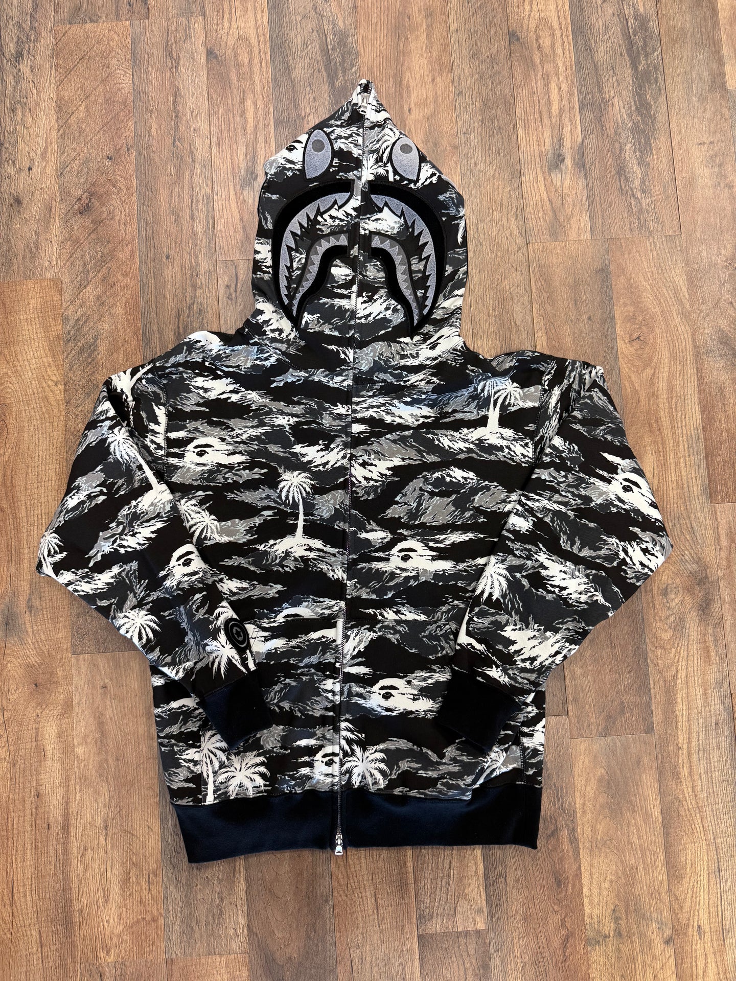 Palm Tree Camo Shark Full Zip