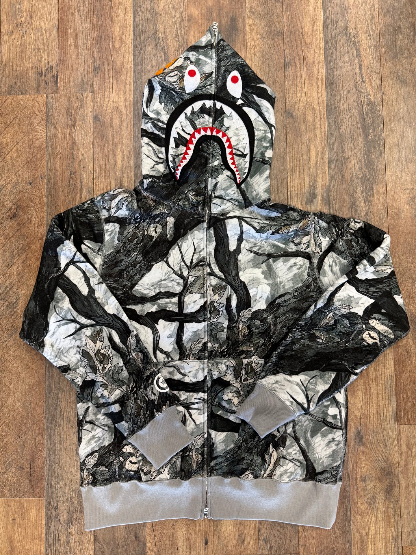 TREE EDGE CAMO SHARK FULL ZIP HOODIE MENS