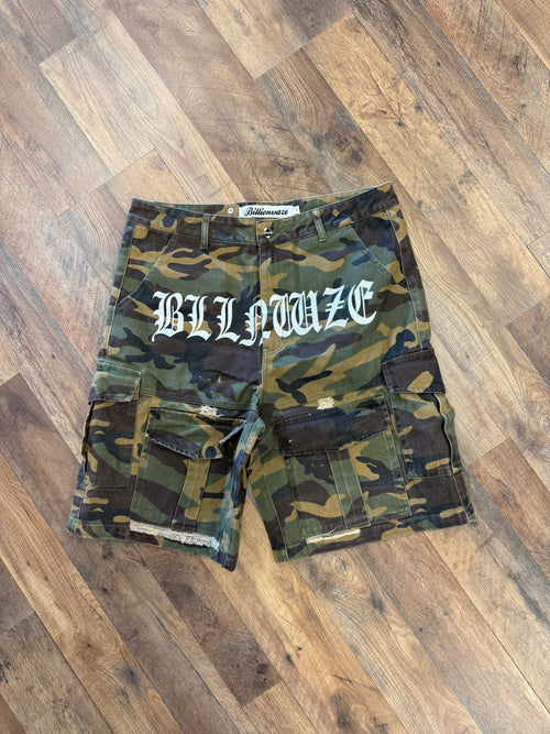 Billionwaze Camo Shorts