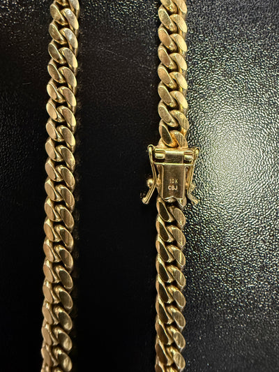 10k Solid Gold 6mm Miami Cuban Link Chain