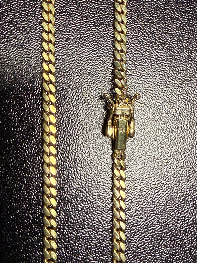10k Solid Gold 3mm Miami Cuban Link Chain