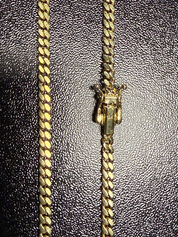 10k Solid Gold 3mm Miami Cuban Link Chain