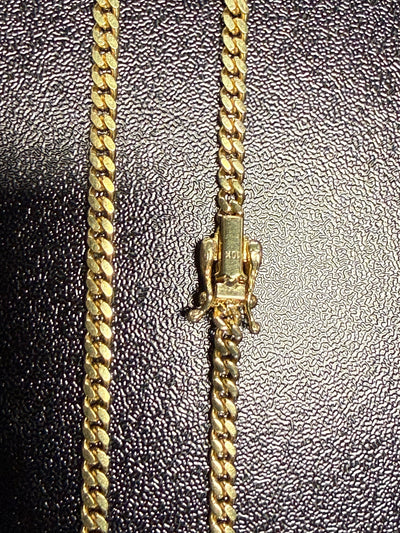 10k Solid Gold 3mm Miami Cuban Link Chain