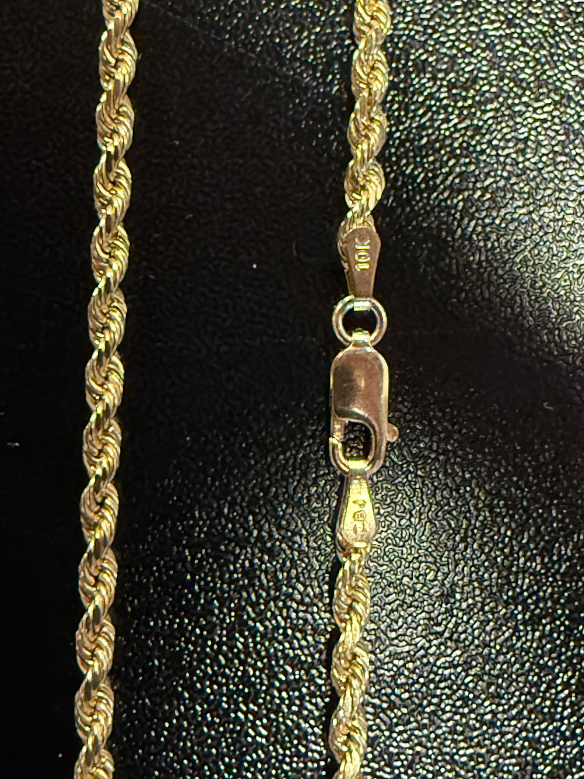 10K Solid Gold 3mm Rope Chain