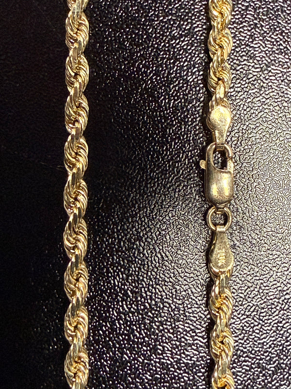 10k Gold 3.5mm Rope Chain