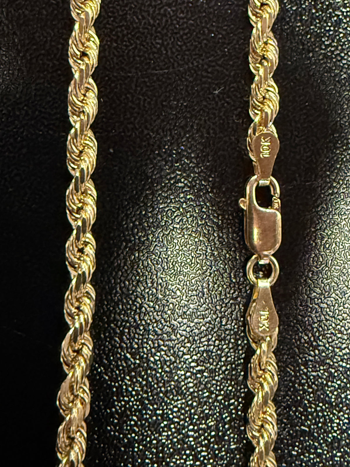 10k Solid Gold 3.5mm Rope Chain