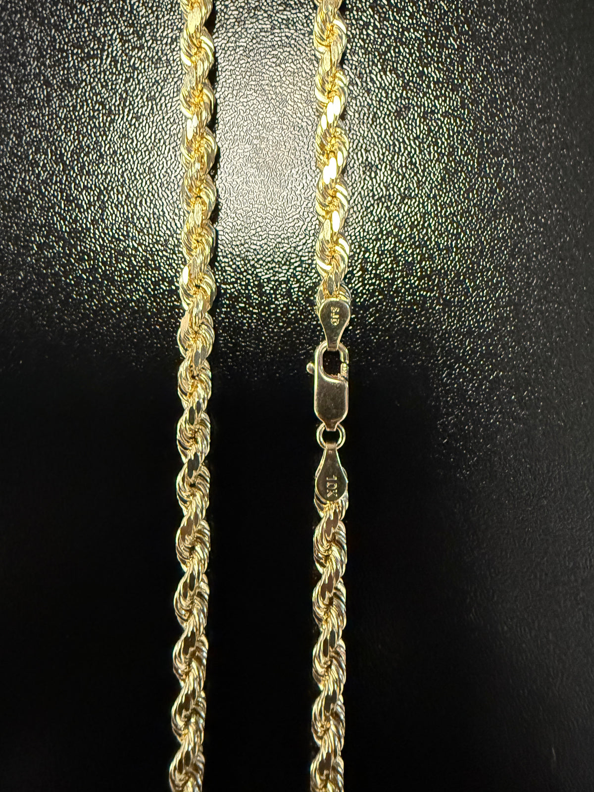 10k Gold 5mm Rope Chain-22"