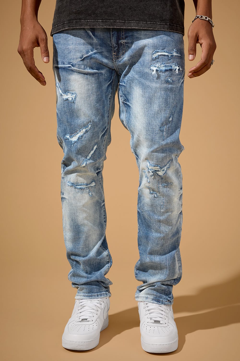 STRAIGHT FIT - GEOSTORM DENIM - COLLINS COLLECTION(ARCTIC WASH)